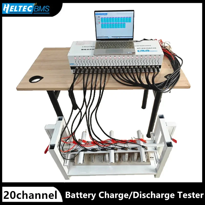 

HeltecEnergy Battery Charge Discharge tester Equalizer capacity load tester 10A 50A 20 Channel battery analyzer repair machine