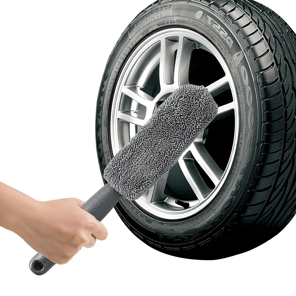 Microfiber Tire Scrubber Wheel & Rim Cleaner Brush Trunk Motorcycle Dust Remover Car Cleaning Brushes Car Washing Accessories