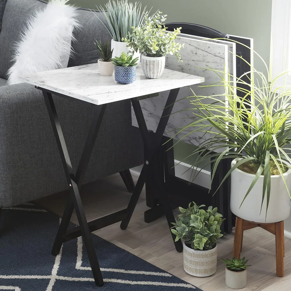 

Tray Table Set, White
