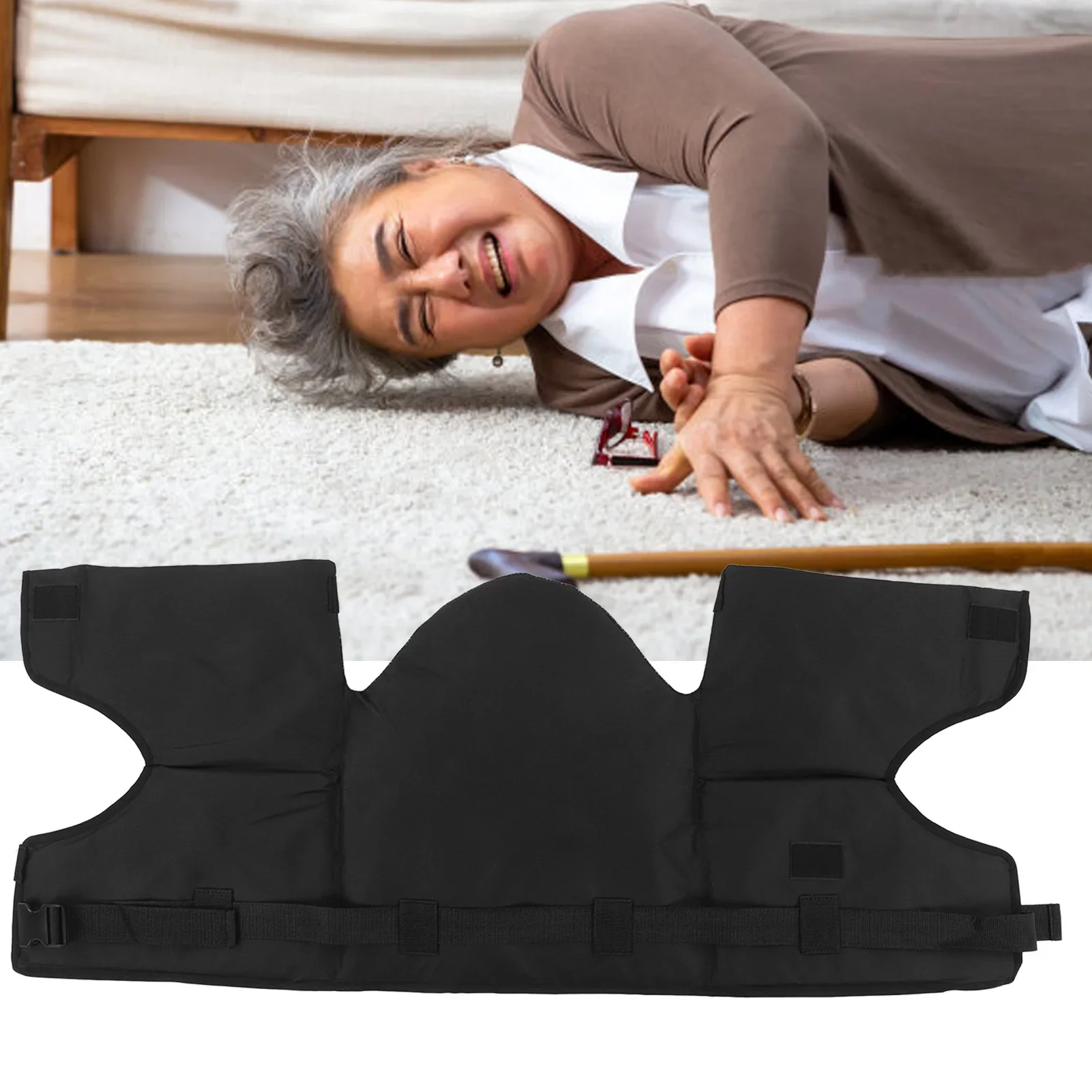 Elderly Hip Protector Soft Breathable Adjustable Fall Prevention Hip Safety Protector Braces Pads Belt Support