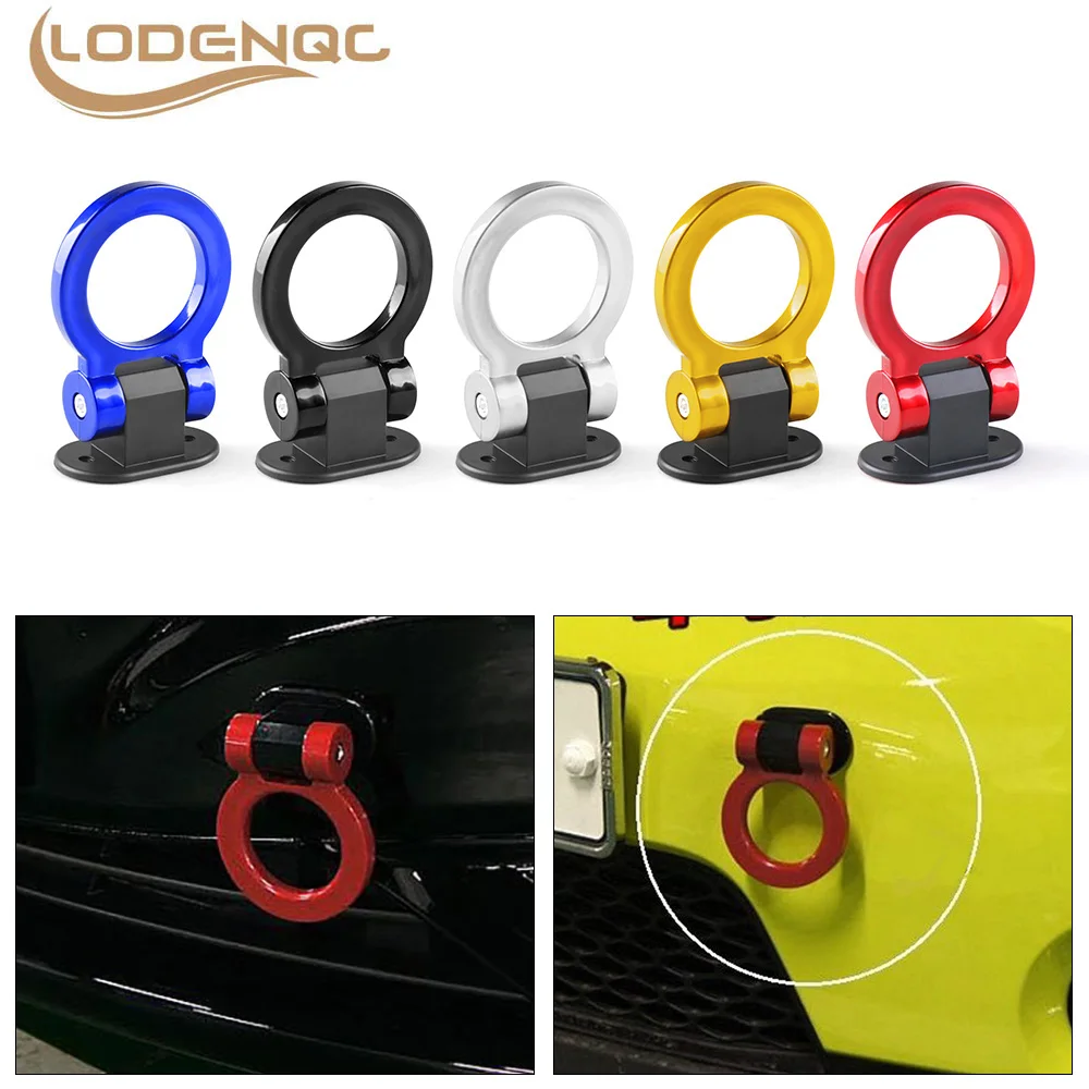 ABS Car Styling Trailer Hooks Sticker Decoration Car Auto Rear Front Trailer Simulation Tralier Tow Hook Kit Car Accessories