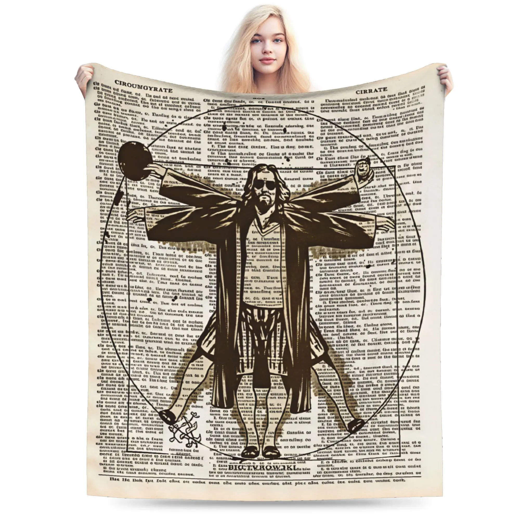 The Dude Big Lebowski Blanket  Super Warm Comfortable Plush Throw Blanket For Boy Girl Living Room Flannel Bedspread Bed Cover