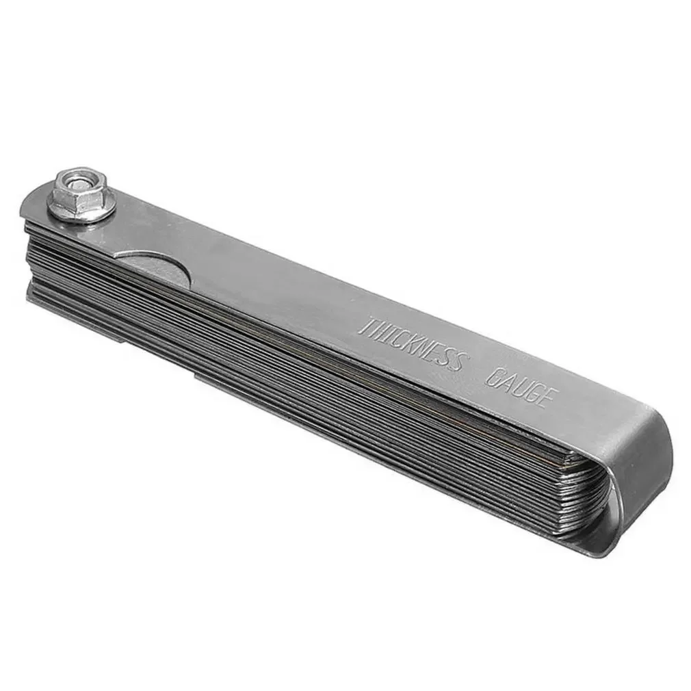 Universal Metric and Imperial Thickness Gage Set Tappet Valve 32 Blades Stainless Steel Feeler Gauges Gap Measuring Tool