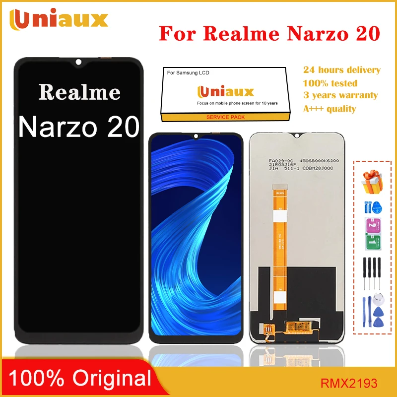 

For Realme Narzo 20 Mobile Phone LCD Screen Display assembly Touch Screen LCD Panel Replacement