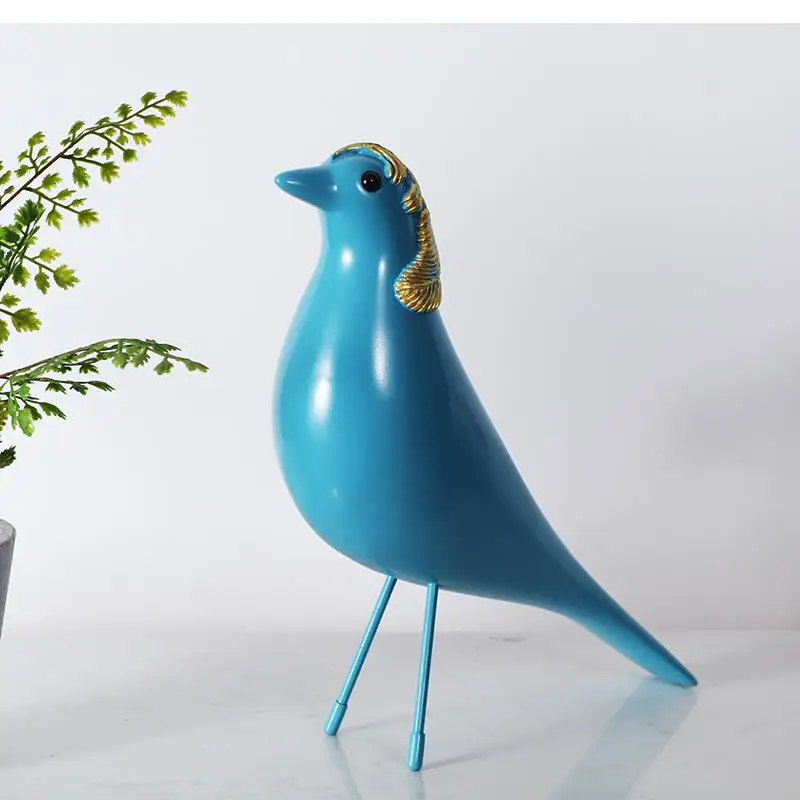 Simple and Modern Resin Animal Decoration Crafts Desktop Nordic Office Living Room Art Home Bird