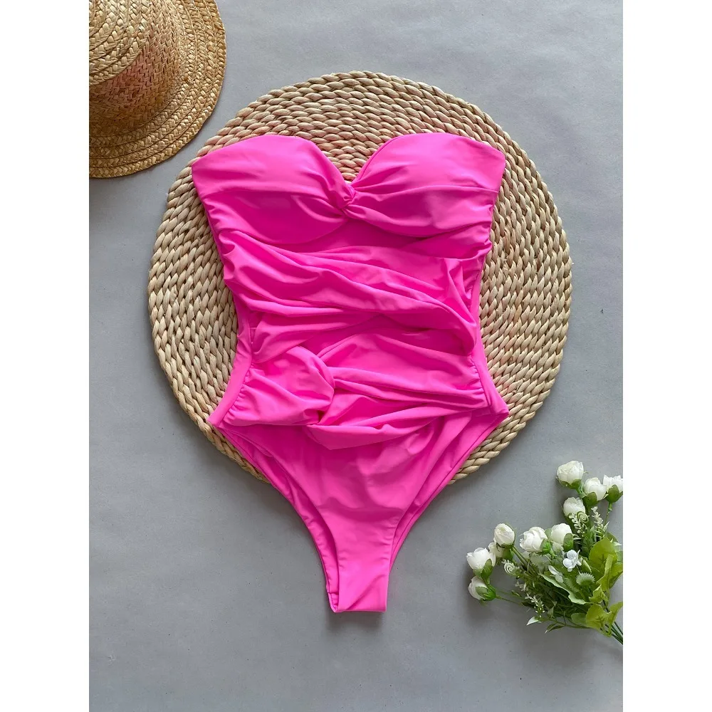 Bandage 2024 Sexy Women One Piece Swimsuit Female Swimwear Hollow Out Brazilian Monokini Swimming Suit Bathing Suit Beachwear