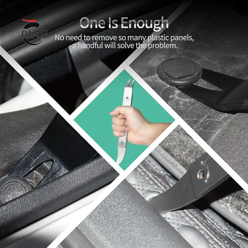 

A64P-Pry Tool, Dual-Purpose Pry Bar Trim Removal Tool, Pocket Pry Bar, Car Trim Removal Tool Kit, Panel Removal Tool