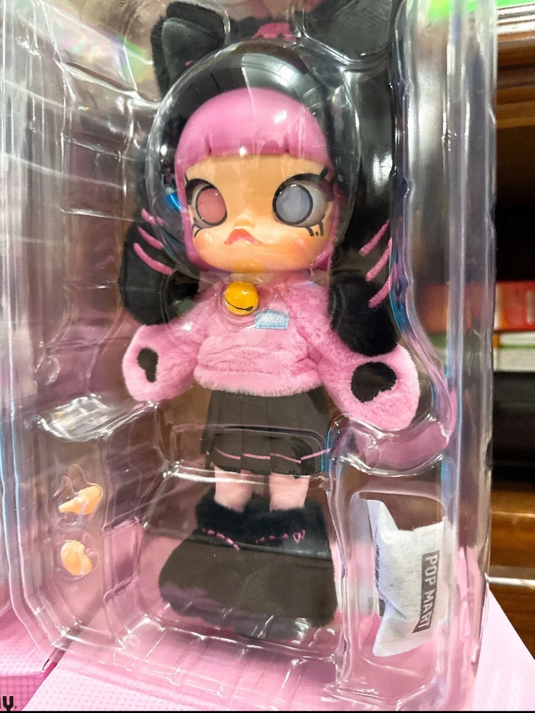 POPMART مولي بيكابو 1/8 سلسلة شخصيات الحركة صندوق أعمى ألعاب عصرية دمى تماثيل قطة سوداء ديكور المنزل نموذج سطح المكتب الهدايا