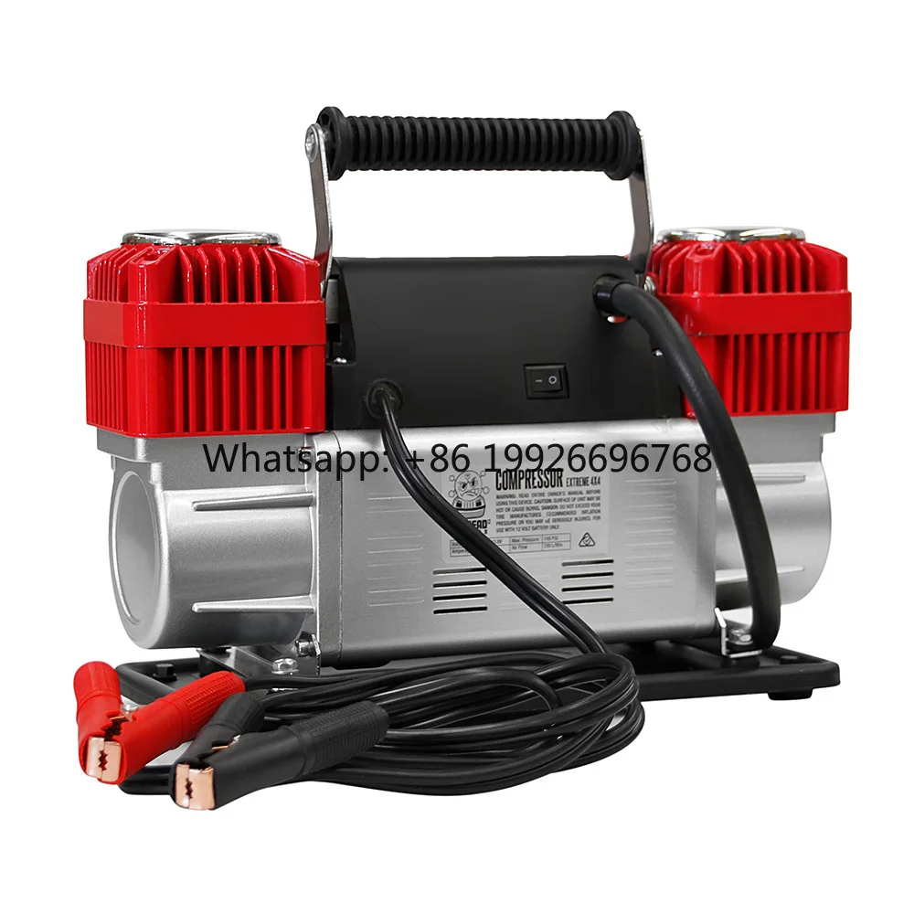 

300L 12V/24V Double Cylinders 200PSI Tire Inflator Heavy Duty Air Compressor for Car Truck SUV ATV and Bus