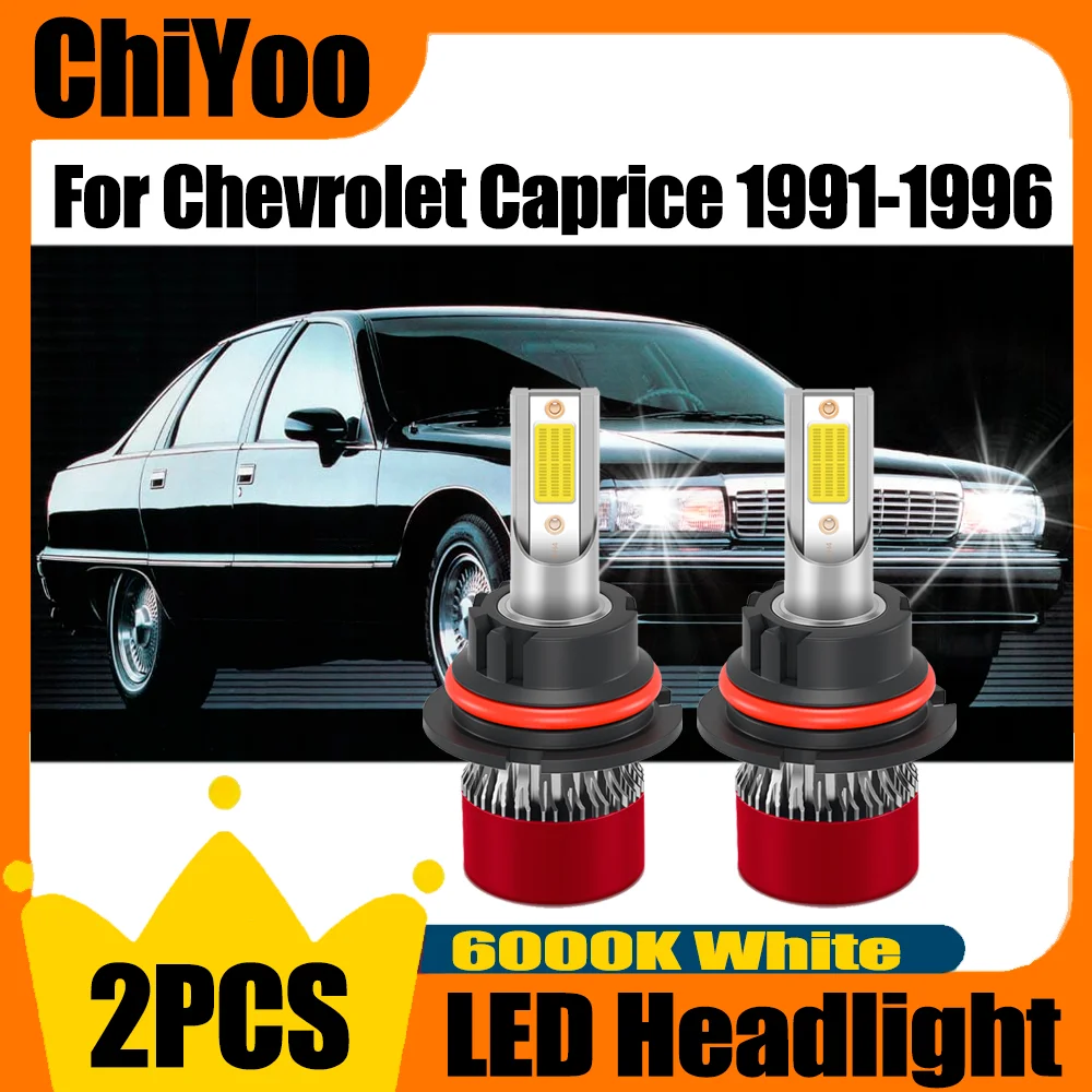 

2 шт. 150 Вт мощные автомобильные светодиодные лампы Canbus без ошибок, 30000 лм, 6000K, супербелый свет для Chevrolet Caprice 1991-1996
