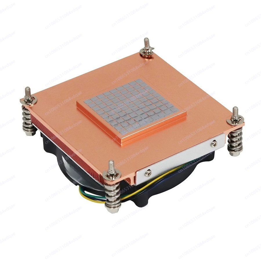 Thin Pure Copper Temperature Control Heat Sink for 1U Server Support 1200/115X Interface