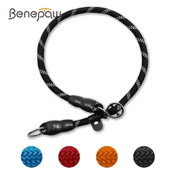 Benepaw Dog Slip Collar No Pull Reflective Martingale Sliding Stopper Pet Choke Collar For Training Small Medium Large Dogs