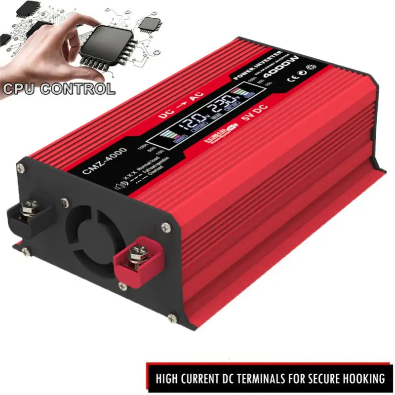 

Inverter 12v 220v Pure Sinus 12v Pure Sine Sine Wave Inverter 12v 220v Inverter 12v 220v Pure Sine 4000W DC TO Voltage Conver