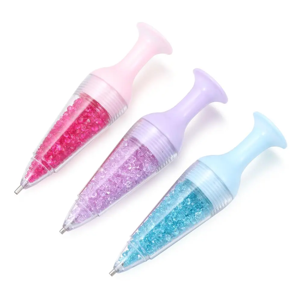 DIY Crystal Sewing Accessories Flower Pot Shape Diamond Painting Tool 5D Diamond Painting Standable Point Drill Pen