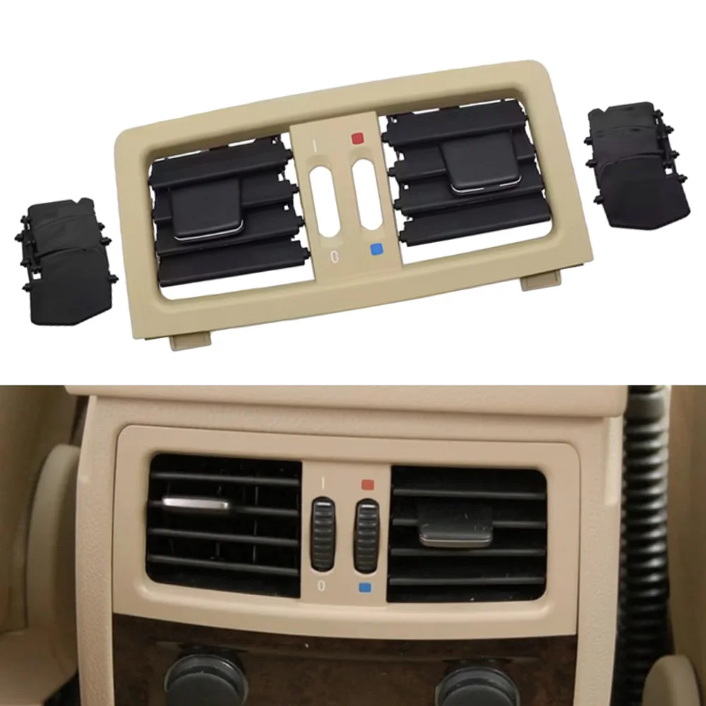 

Для BMW 5-й серии E60 E61 2003-2009 гг., задняя центральная консоль автомобиля, вентиляционная решетка переменного тока, крышка вентиляционной панели