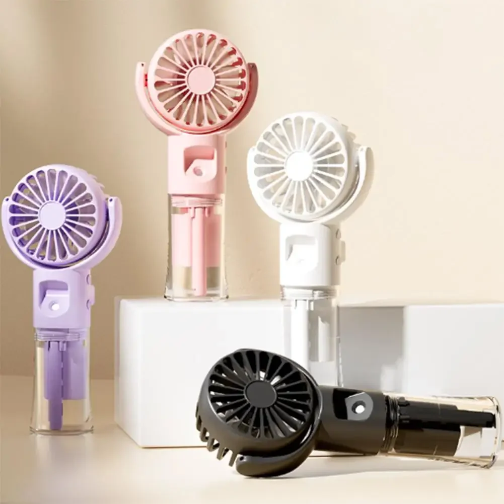 Handheld Spray Water Fan Usb Charging Can Be Hung Neck Portable Mini Fan Summer Portable Hydration Meter Mini Fan