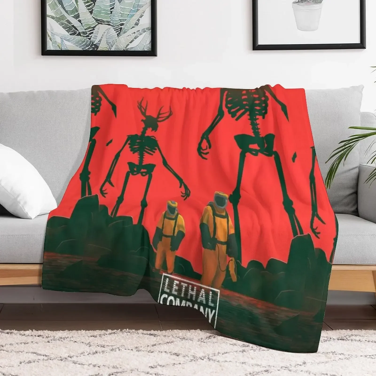 

Lethal Company Throw Blanket Soft Plush Plaid Flannels Softest for winter Blankets Soft Plush Plaid Thermal Blankets