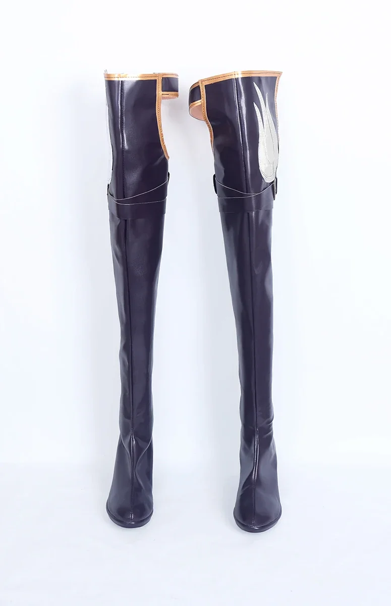 Buty do cosplay Blake Belladonna, fioletowe skórzane, szyte na miarę dla kobiet, buty do kostiumu anime.
