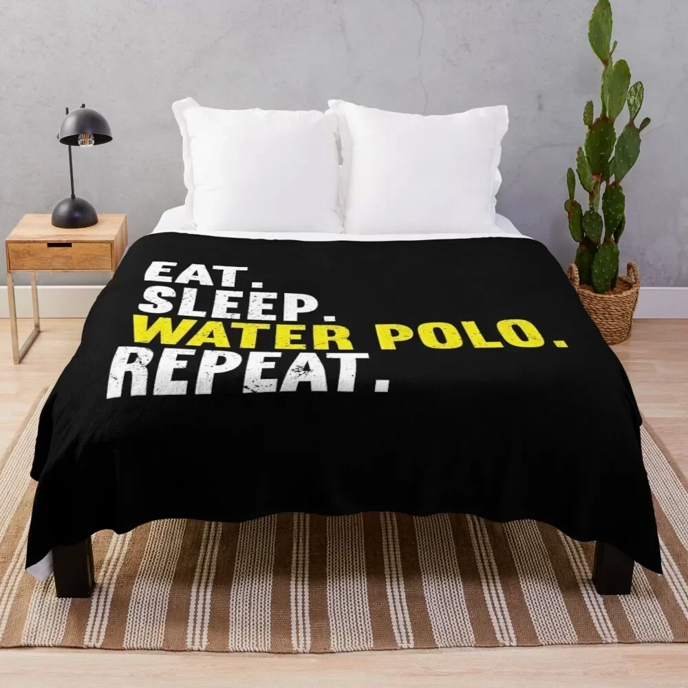 Water Polo Repeat Throw Blanket Large decorative Sofa Quilt Blankets Sofas Of Decoration Blankets