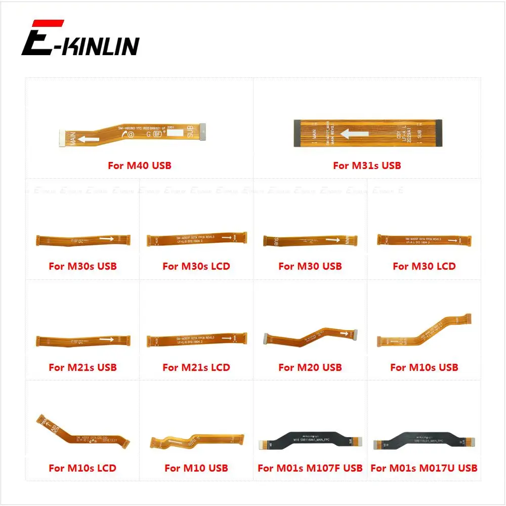 Main Board Motherboard Connect LCD Flex Cable For Samsung Galaxy M10 M20 M01s M10s M21s M30 M30s M31s M40