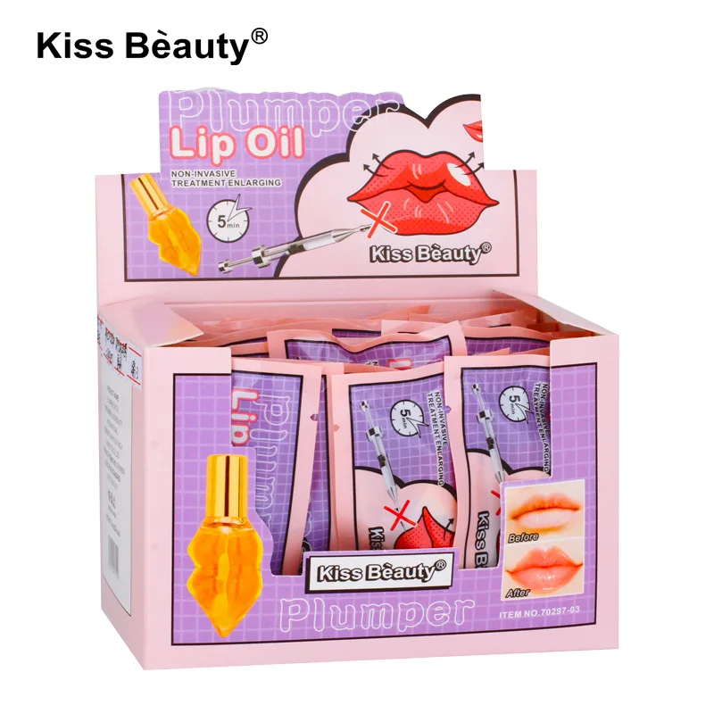 Lip Plumping Lip Line Melhorar a elasticidade labial Não pegajoso Brightening Lip Color Hidratante Lip Enhancing Oil