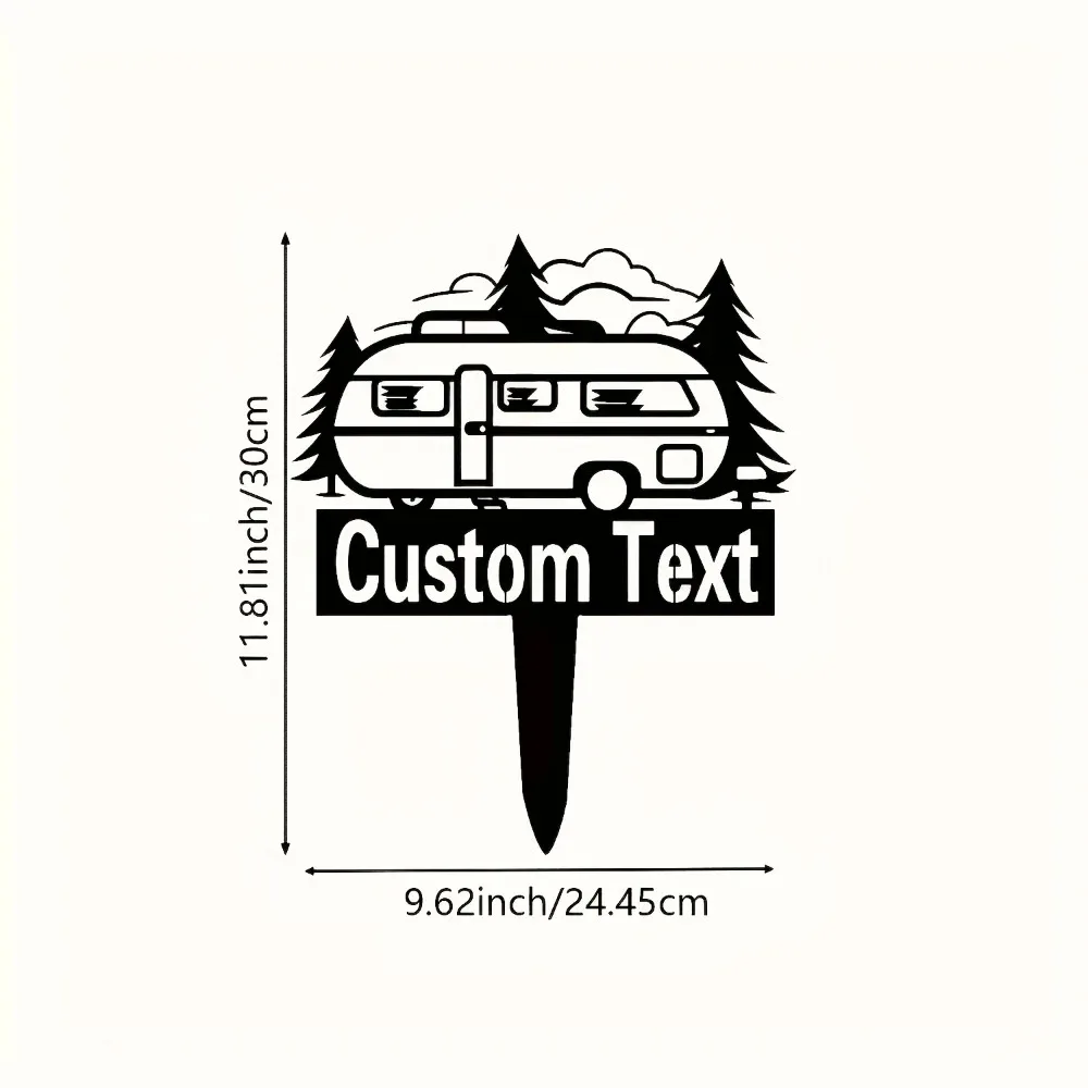 ป้ายโลหะกลางแจ้งที่ไม่ซ้ําใครแบบเดี่ยวที่ปรับแต่งได้กันน้ําทนความร้อน Boasting Camping Design เหมาะสําหรับผู้ตั้งแคมป์