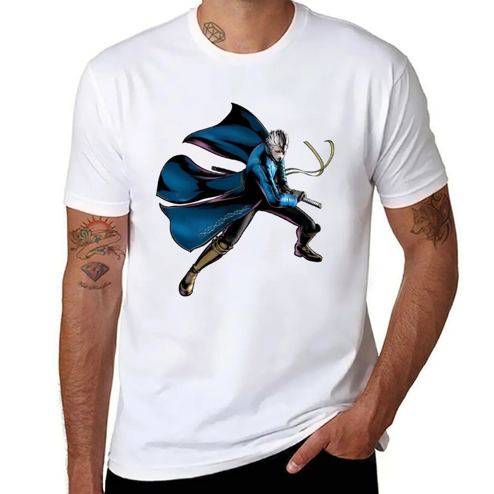 

Vergil UMvC3 T-Shirt man t shirts cotton man graphic t shirt T-Shirt