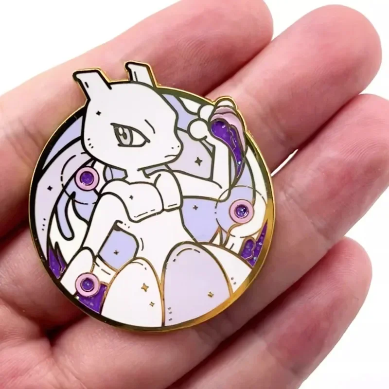 Pokémon Cartoon Metal Badge Anime Figures Pikachu Charizard Mega X Y Fashion Jewelry Accessories Brooches Toys Enamel Lapel Pins