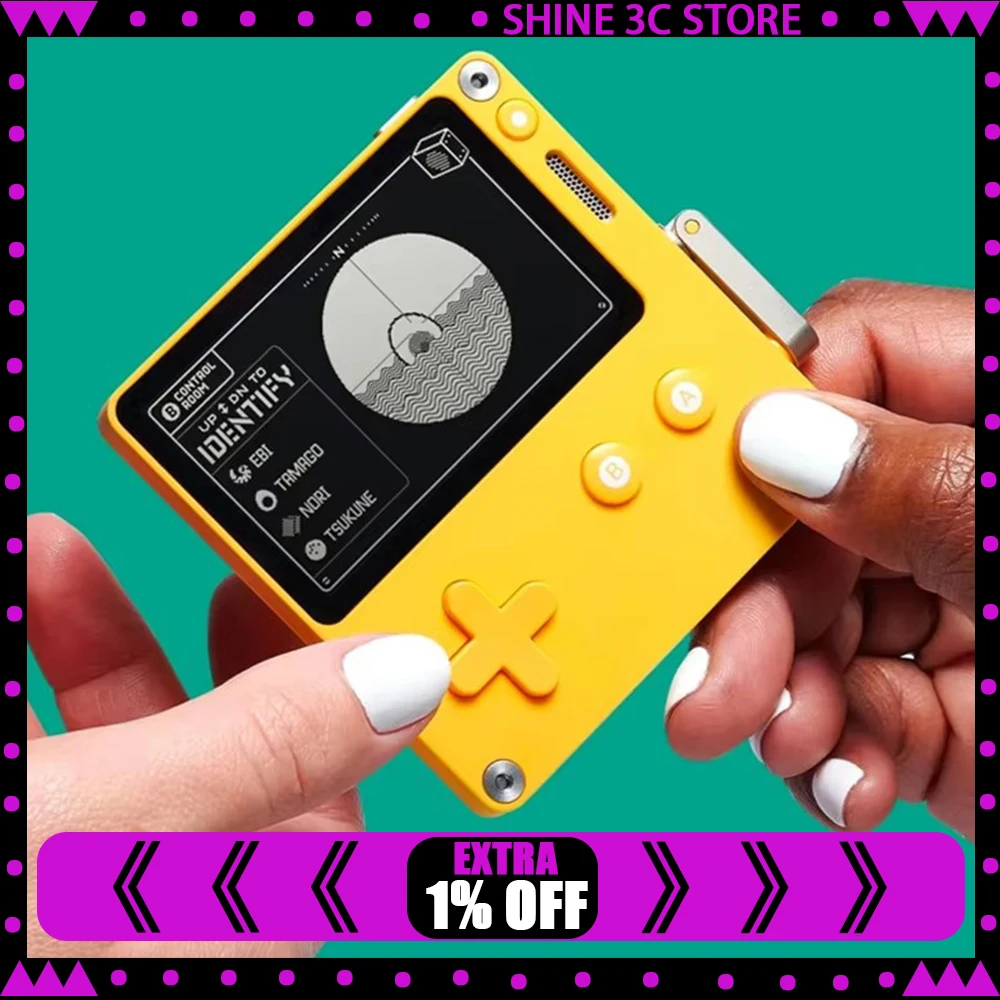 

2.7Inch PANIC Playdate Game Console 400*240 Resolution Screen Long Battery Life Custom Portable Mini Handheld Game Consoles Gift