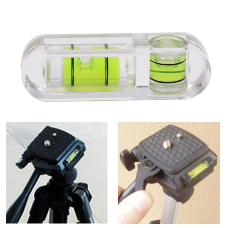 Mini instrumento ajuste acrílico nível medição bolha tipo T bidimensional