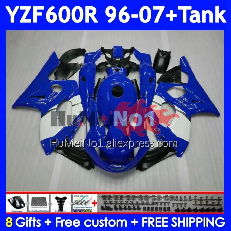 Thundercat Kit For YAMAHA blue white YZF-600R YZF 600R 351No.19 YZF600R 1996 1997 1998 1999 2000 2001 02 03 04 05 06 07 Fairing