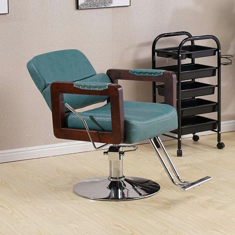 Luxury Modern Barber Chair Aesthetic Fashion Simple Aesthetic Hairdresser Chair Salon Ergonomic Kapperstoel Hair Furniture