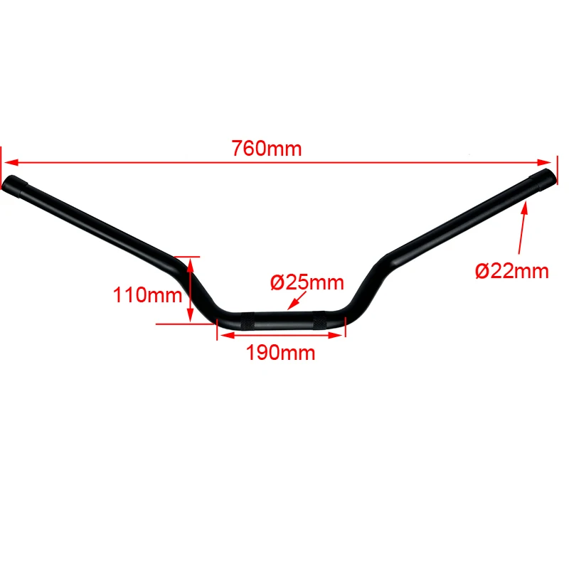 Drag Tracker Handlebar for REBEL500 Retro High Raiser Handle Bar Straight Bar Compatible with Honda Rebel CMX500 2017-2023