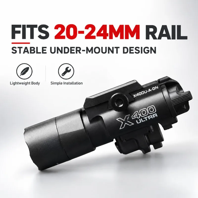 Hobby Model Mod X400 Ultra Torch Light, Under‑mount Flashlight Kit with Separate Switch for Model Decoration