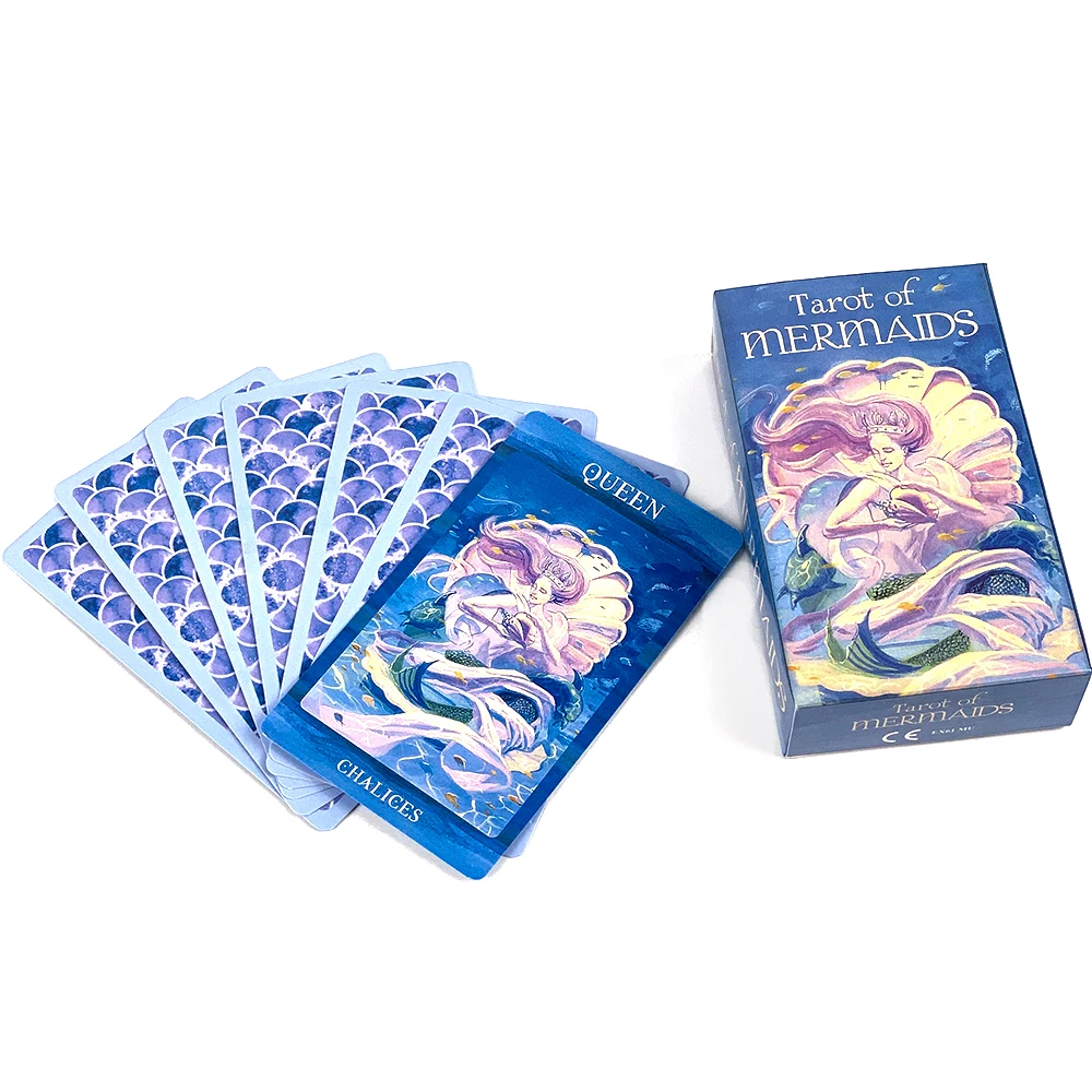 لعبة بطاقات الحفلات العائلية من Tarot of Mermaids، تصميم كلاسيكي للمبتدئين والواجبات، مثالية للتأمل العرافة #2