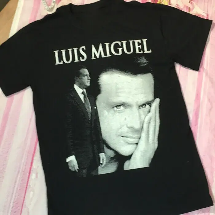 Vintage Luis Miguel Face Men T-Shirt Black Short Sleeve All Sizes S-5Xl Te088