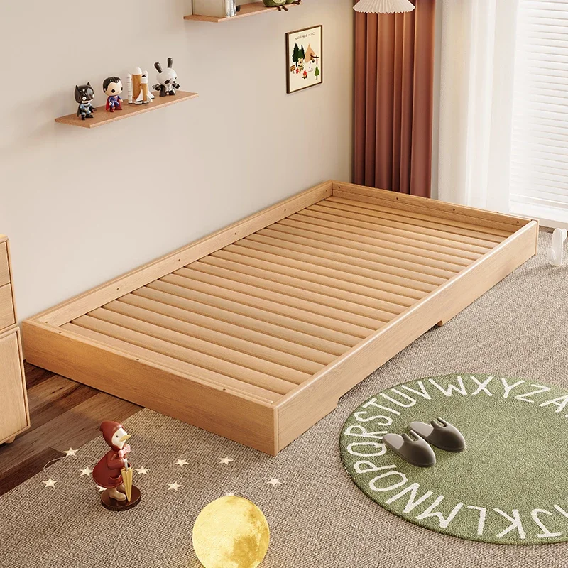 #t* forChildren's bed pull solid wood bed baby splicing bed a