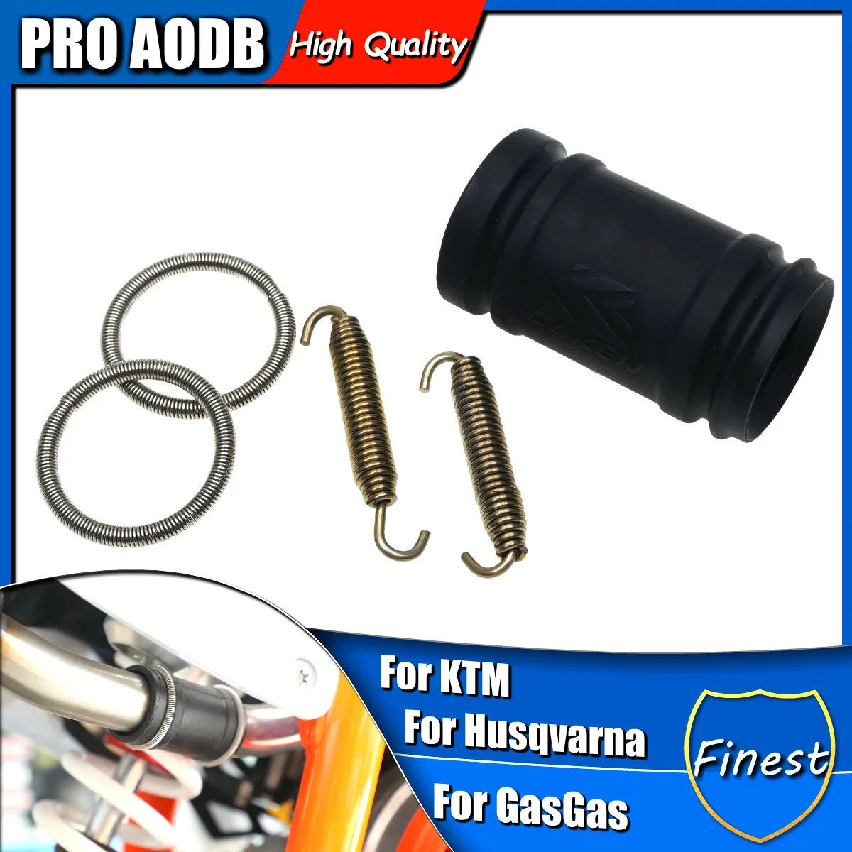 

Exhaust Pipe Tailpipe Seal Ring Spring Coupling Kit for KTM Motorcycle XC SX EXC XCW TPI for Husqvarna TC TE TX GASGAS EX EC MC