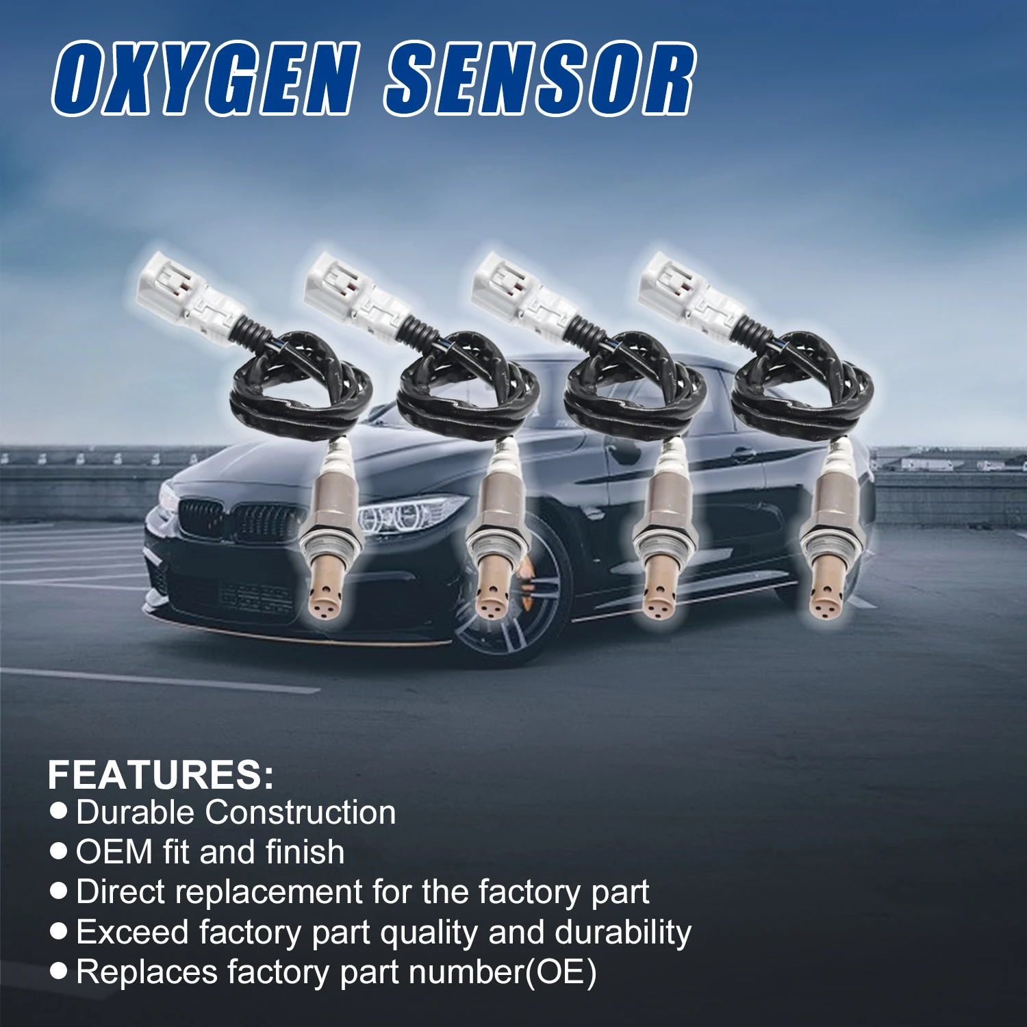 

4pcs UP+Downstream AB906262BA 958906262A PAB906262BB 95560613630 Oxygen Sensor For porsche cayenne 3.6 benziner