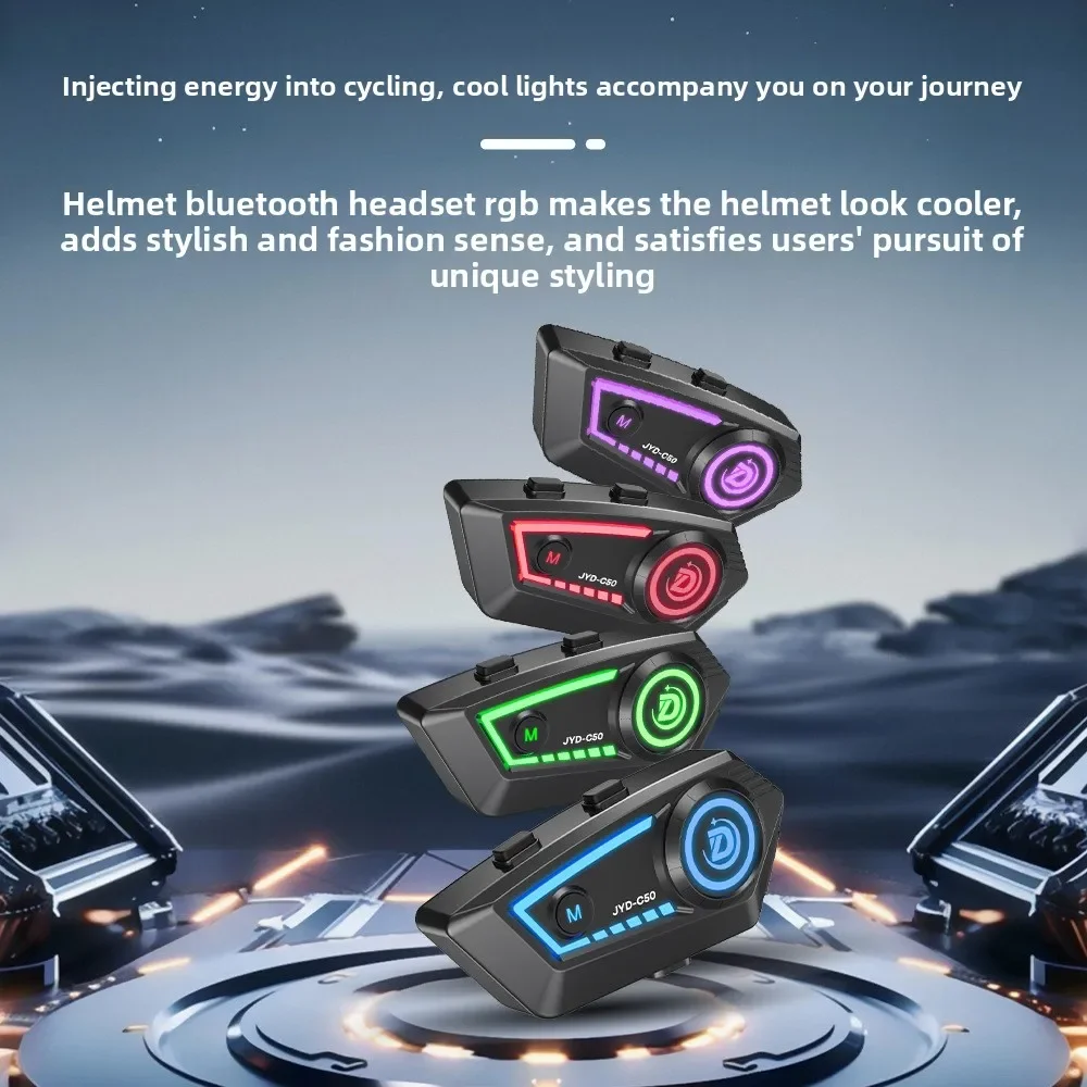 

C50 Bluetooth Headset Motorcycle Full Helmet - Waterproof Noise Reduction for Delivery Riders with Long Battery Life