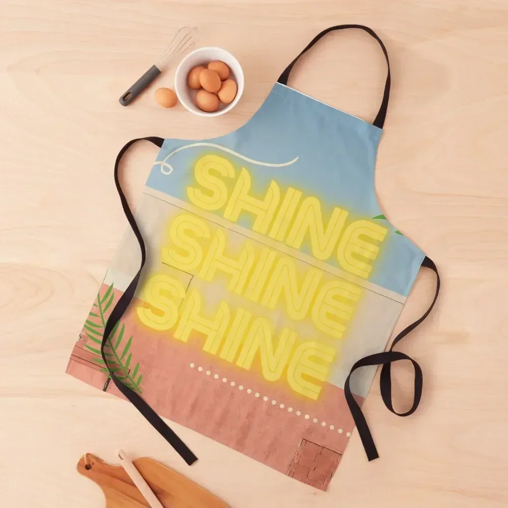 

shine shine shine summer scene Apron Household Items Useful Barber All For Kitchen And Home Apron