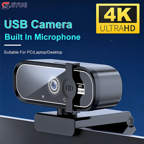 Imagen 1 del producto Mini cámara web 4K HD con micrófono, cámara web 2K Full HD, 30fps, enfoque automático, cámara Web USB para enfoque automático, PC, portátil, cámara de grabación de vídeo