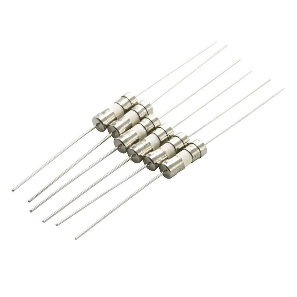 10PCS 3.6*10mm with Lead Pins Fast Blow Slow Blow Ceramics Fuse Tube 0.5A 1A 2A 3A 3.15A 4A 5A 6.3A 10A 250V Slow/quick Break