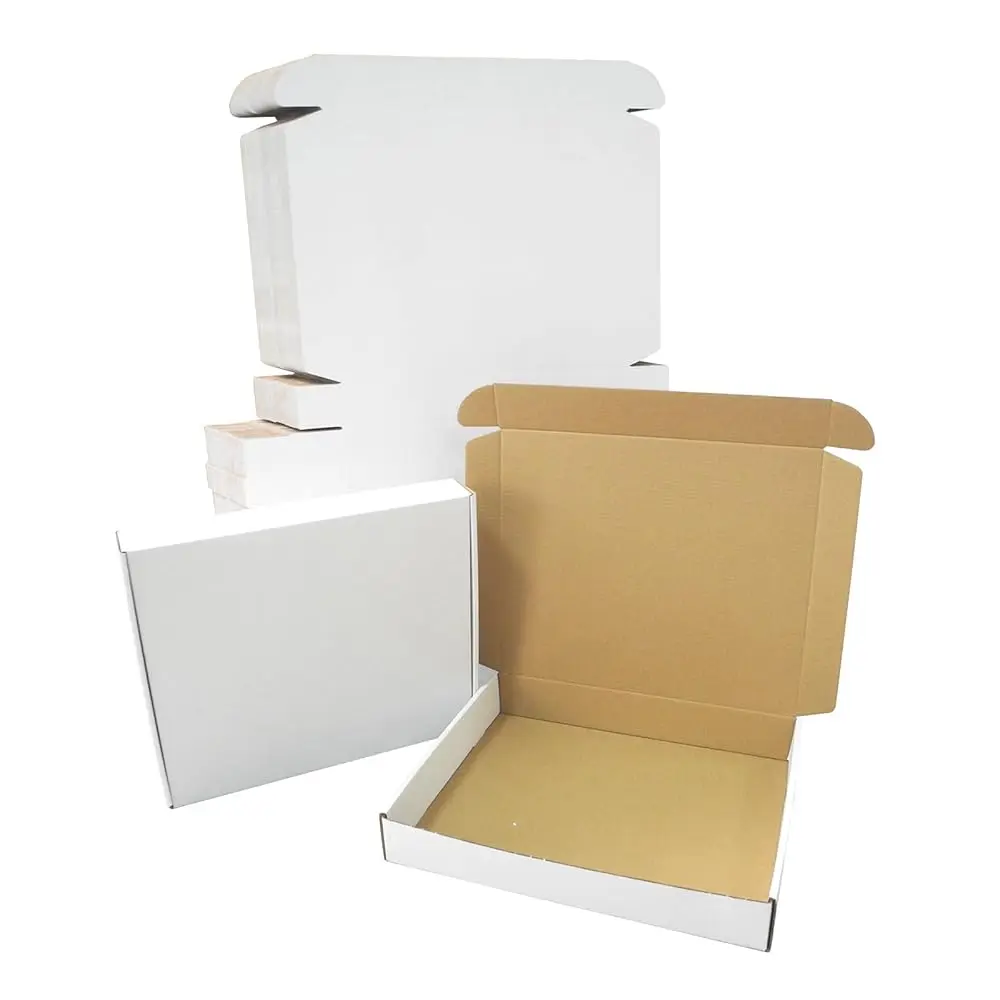 

Коробки 13x11x2 дюйма, 50 штук в упаковке, белые почтовые коробки, плоские гофрированные картонные почтовые конверты для бизнеса