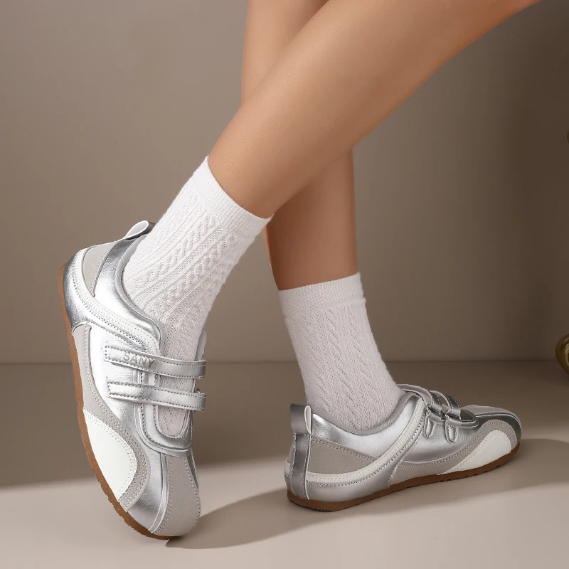 

Женские балетки в стиле французского ретро с мягкой подошвой и волшебной застежкой Мэри Джейн | Удобные повседневные слипоны для прогулок и работы