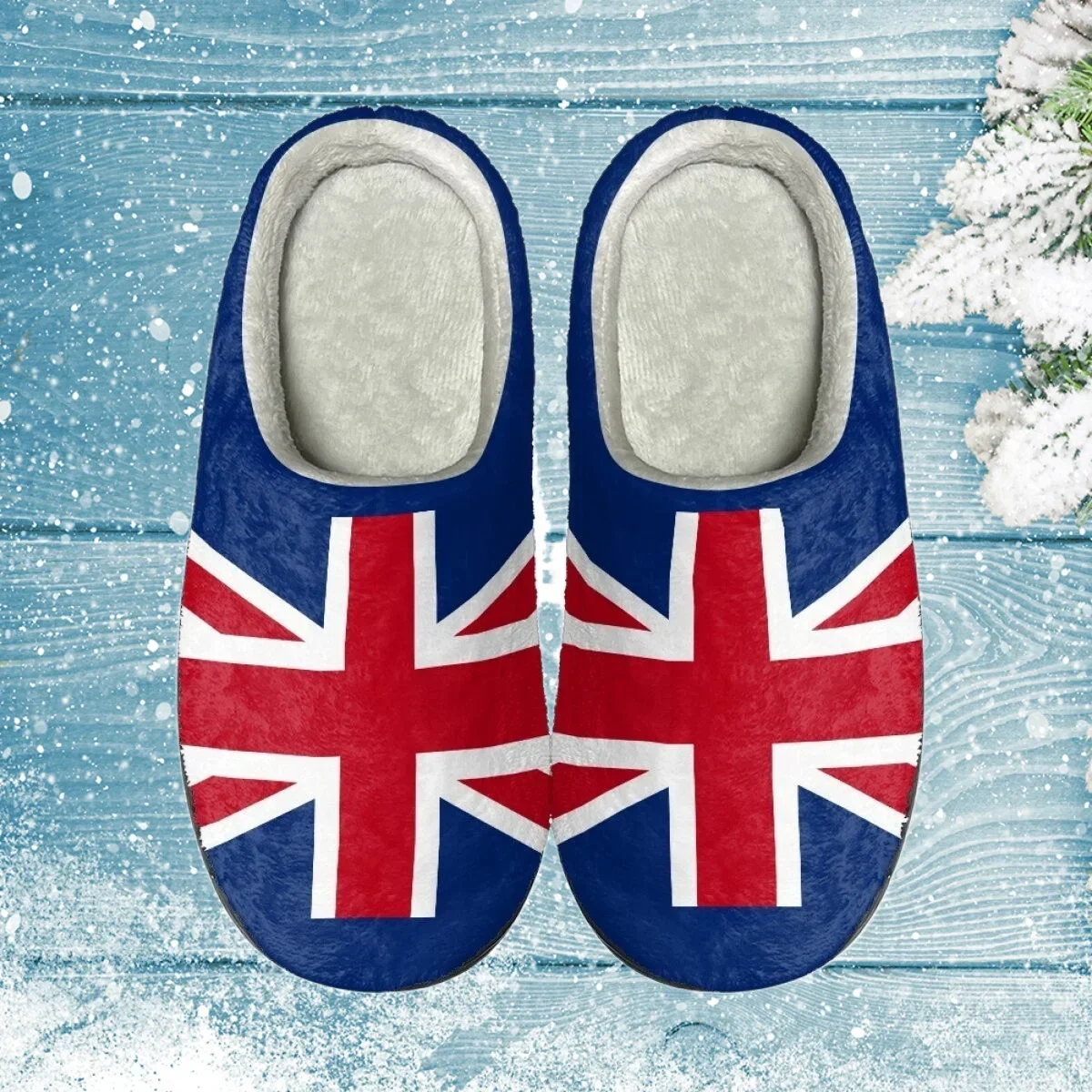 

Couple Shoes Unisex Slippers Winter Warm Australia Flag Cotton Slippers Windproof Soft Comfort Winter Slides 2023