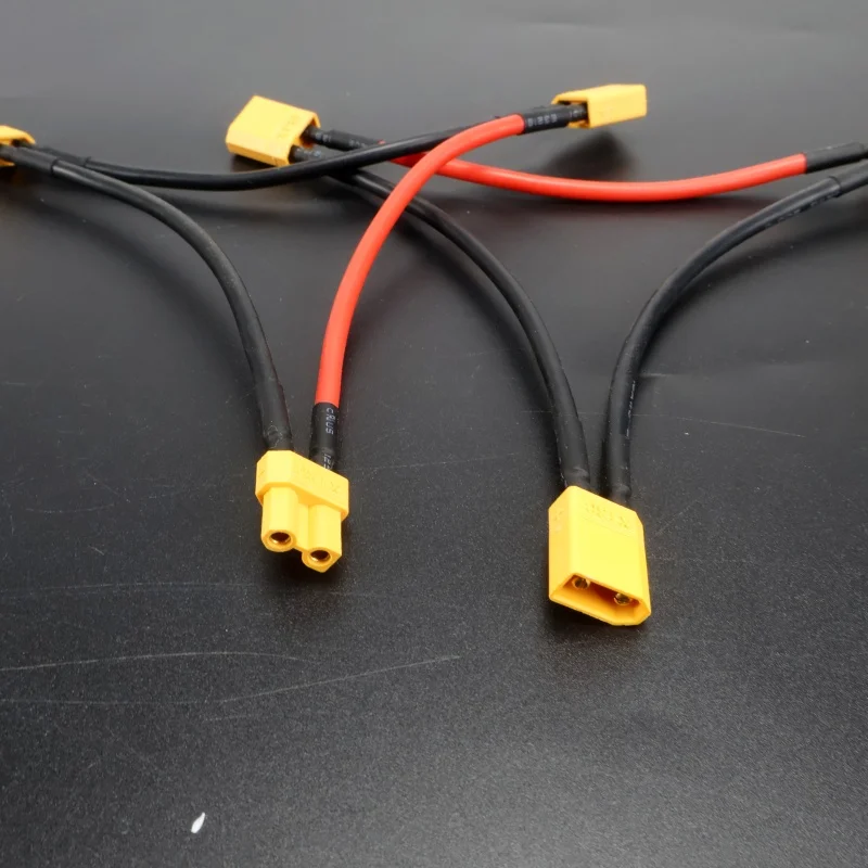 3 個 XT30 プラグコネクタオス - メス 16AWG 10CM バッテリーアダプターシリアル Y タイプ Rc ヘリコプター接続ワイヤー