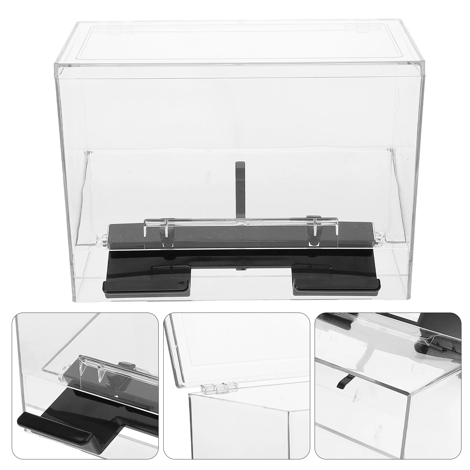 

Clear Restaurant Coffee Stirrer Box Pressing Straw Container Pressing Straw Dispenser Straw Bulk Storage Box Drinking Straw Case
