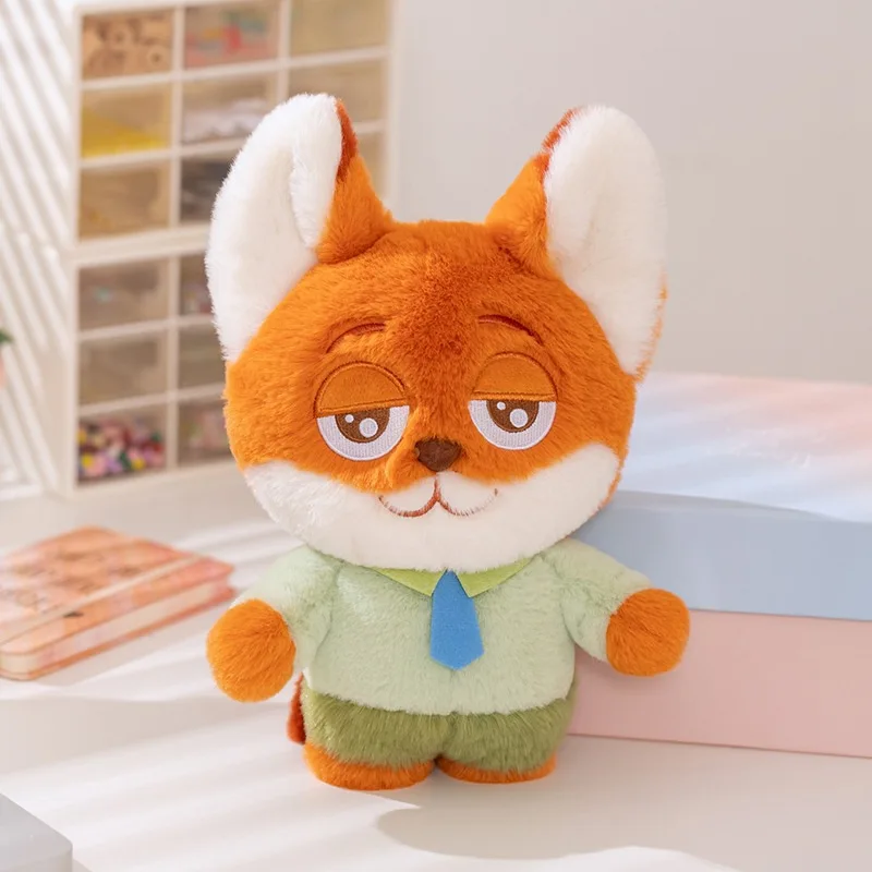 오리지널 디즈니 시리즈 Zootopia 귀여운 만화 캐릭터 Nick And Judy 플러시 장난감 인형 Bolster Figure 소녀 생일 선물 어린이 장난감