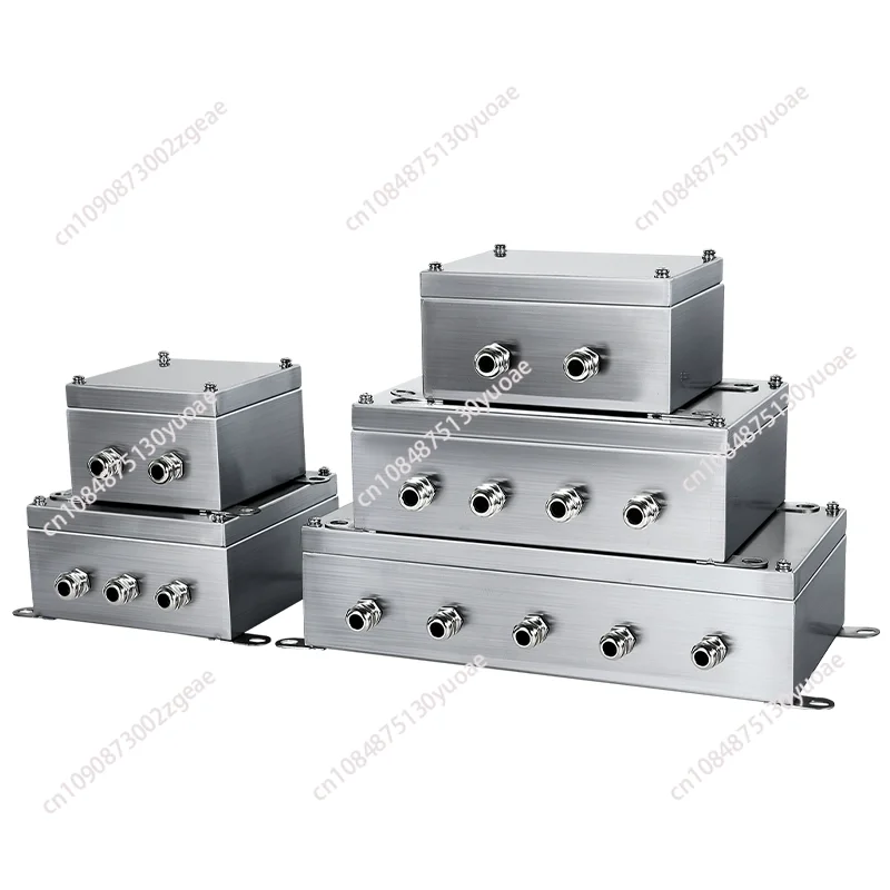 

Stainless steel outdoor rainproof junction box cable breakout box three-proof terminal protective box
